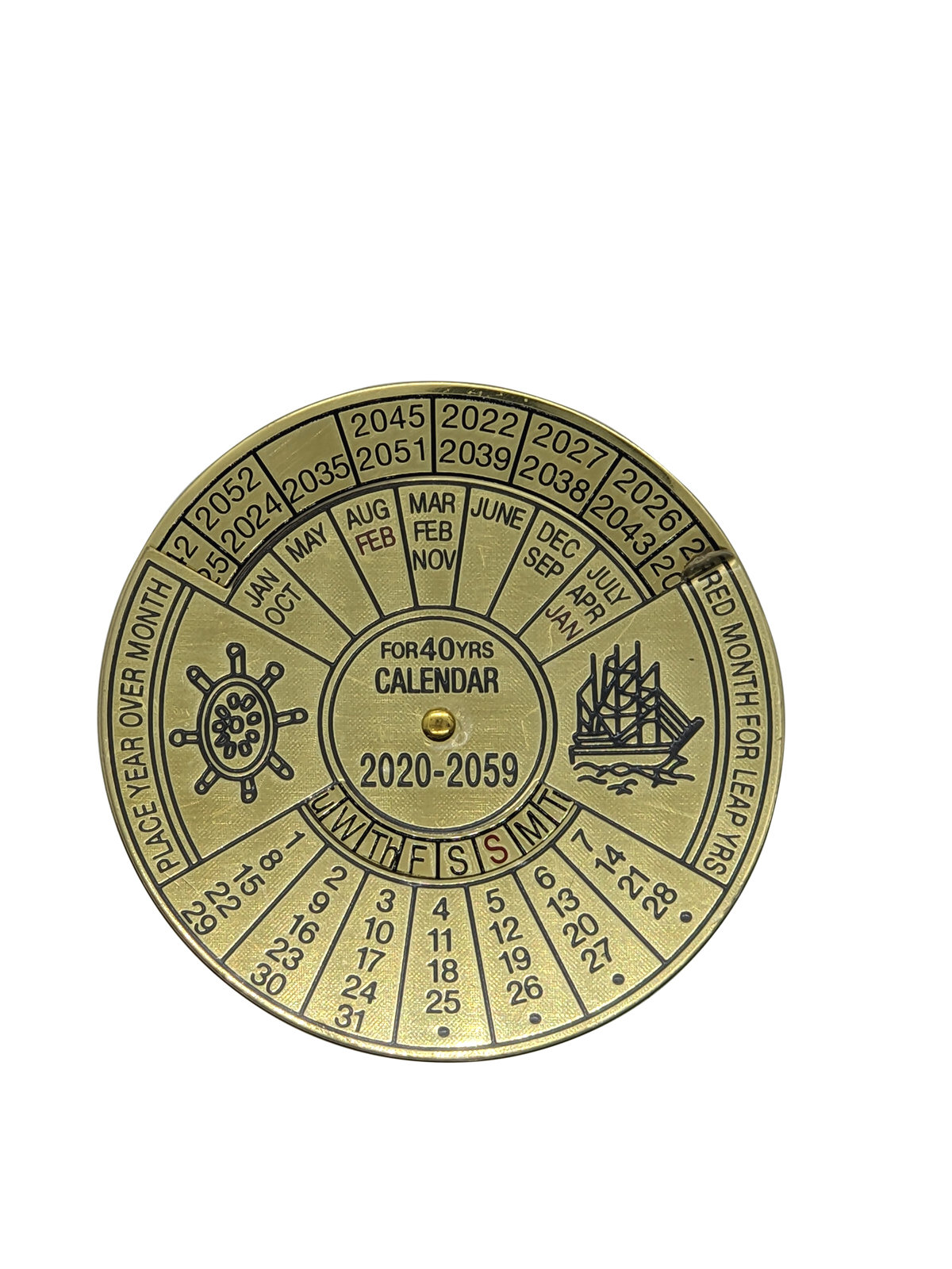 40 Year Calendar Timberbits Made in Taiwan