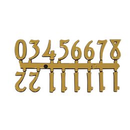 Mustair Set of 12 Arabic Numbers (Gold)