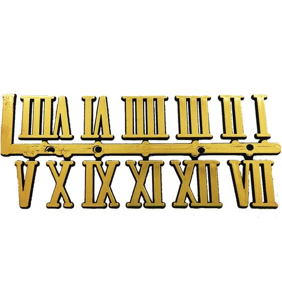 Mustair - A0165 Set of 12 Roman Numerals 10mm