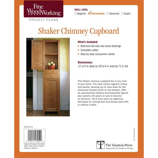 Shaker Chimney Cupboard Plan