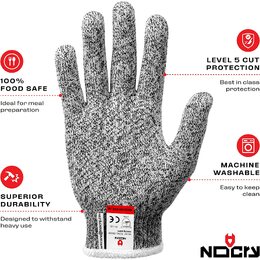 NoCry Premium Cut Resistant Gloves XS