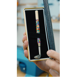 Wood Golf Pen Kit - Chrome