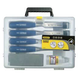 Stanley 5002 4 Piece Chisel Set with Oil & Stone