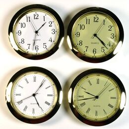 Mustair 45mm Clock Fit Ups (White Face - Roman Numerals)
