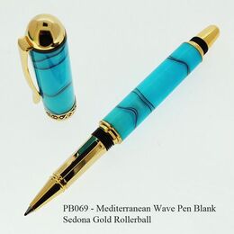 069 - Mediterranean Wave Pen Blank