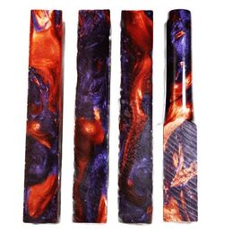 Purple Copper Swirl - Poly Resin Pen Blank