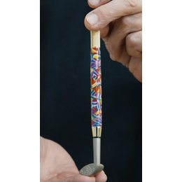Wood Golf Pen Kit - Chrome