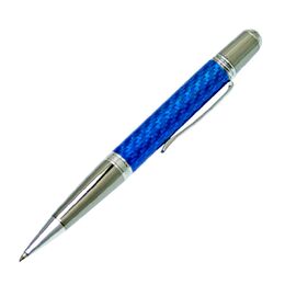 Pre-Finished Blue Fibre Pen Blank - Sierra