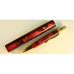 010 - Carmine with black lines