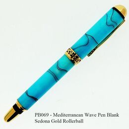 069 - Mediterranean Wave Pen Blank