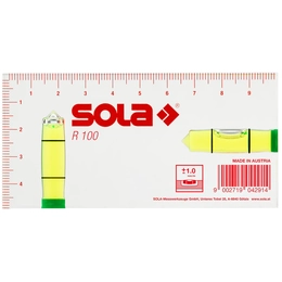 SOLA Acrylic Glass 10cm Spirit Level 
