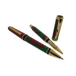 Red and Green Poly Resin Pen Blank