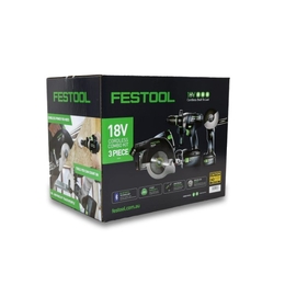 Festool 18V 3 Piece 5.0Ah Li-ion Timber Combination Kit (578506)