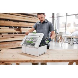 Festool Systainer3 SYS 2 Medium 187mm x 396mm with Storage Lid (577347)
