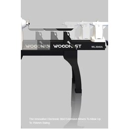 Woodfast 762mm (30") x 1060mm (40") 3HP Super Heavy Duty Wood Lathe WL3040A