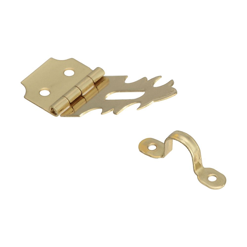National Hardware Decorative Hasp Solid Brass 5/8"
