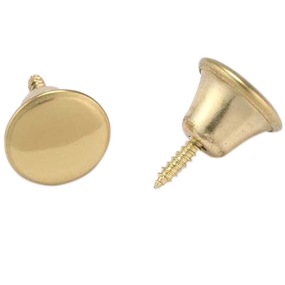 Brass Finish Knob (Size: 1/2)