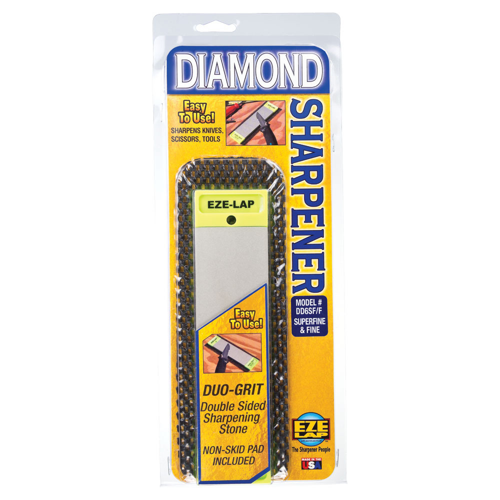 EZE Lap Diamond Sharpeners Double Sided 2" x 6" Super Fine/Fine Grit Stone