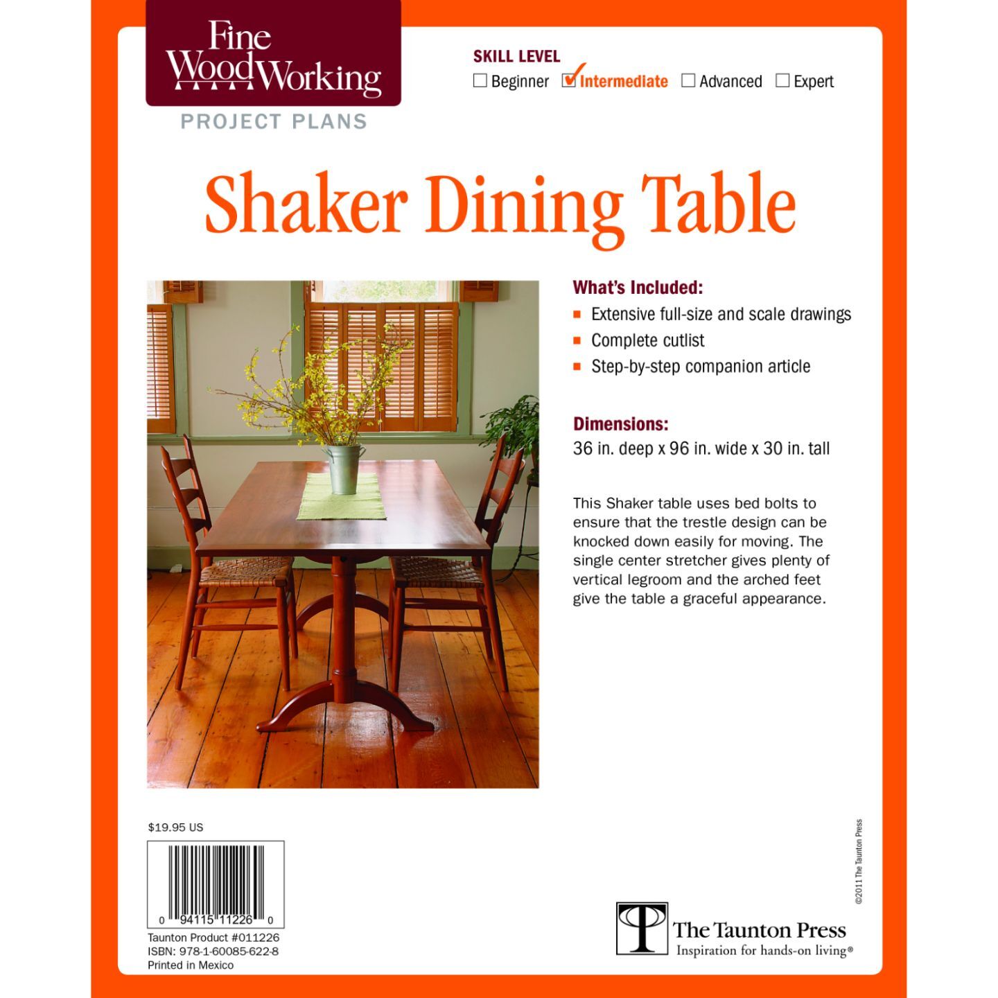 Shaker Dining Table Plan