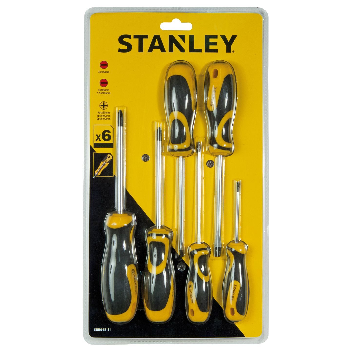 Stanley 62151 6 Piece Screwdriver Set