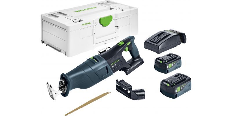 Festool RSC 18 18V Cordless Reciprocating Saw 5.2Ah Bluetooth Set in Systainer (576948)