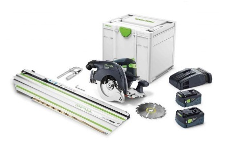 Festool HKC 55 18V 160mm Cordless Circular Saw in Systainer with 420mm Cross Cut Rail (577675)
