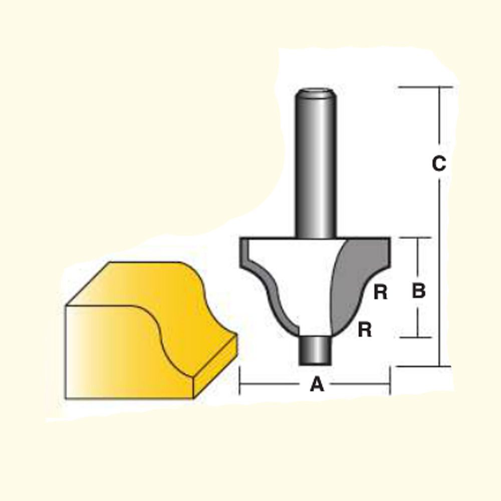 Carbitool Ogee Router Bit