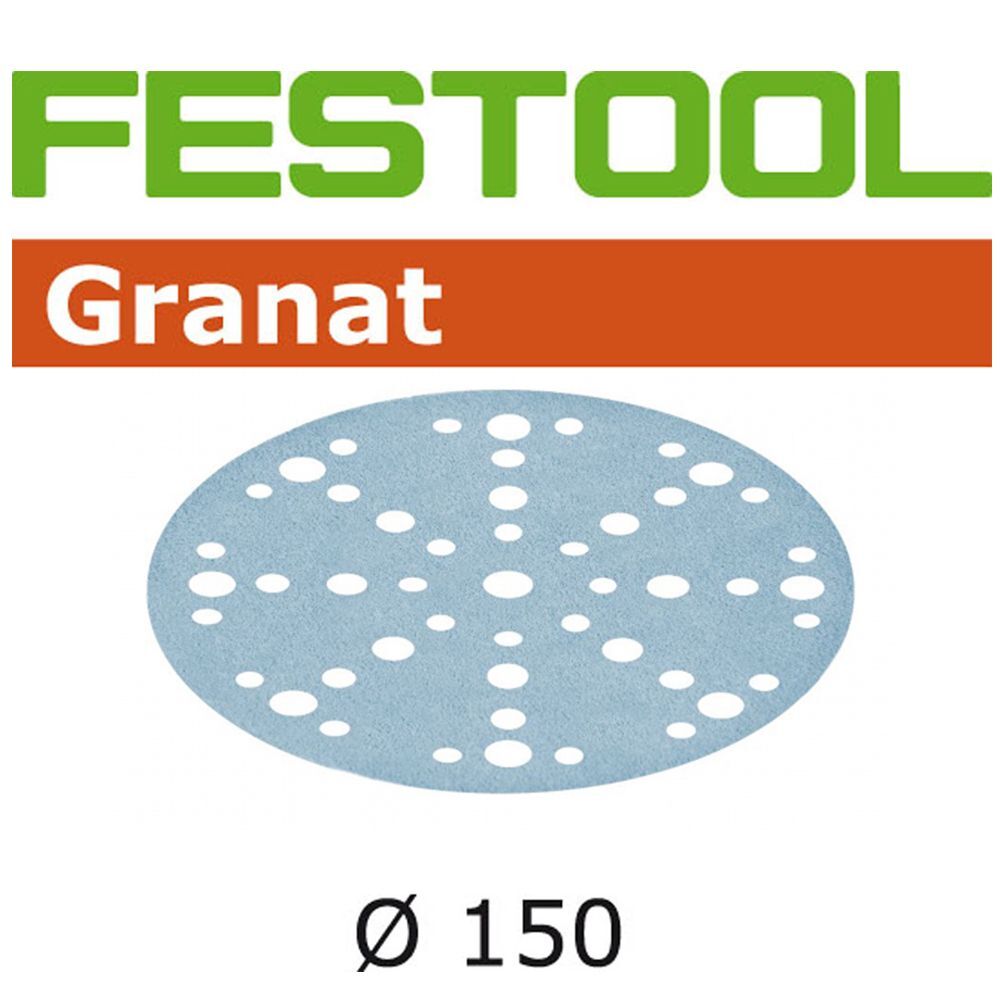 Festool 150mm Stickfix Granat Sanding Disc 10 Pack (Grit: P40) (575154)