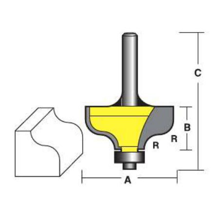 Econocut EY7508B 1/2" Ogee Router Bits