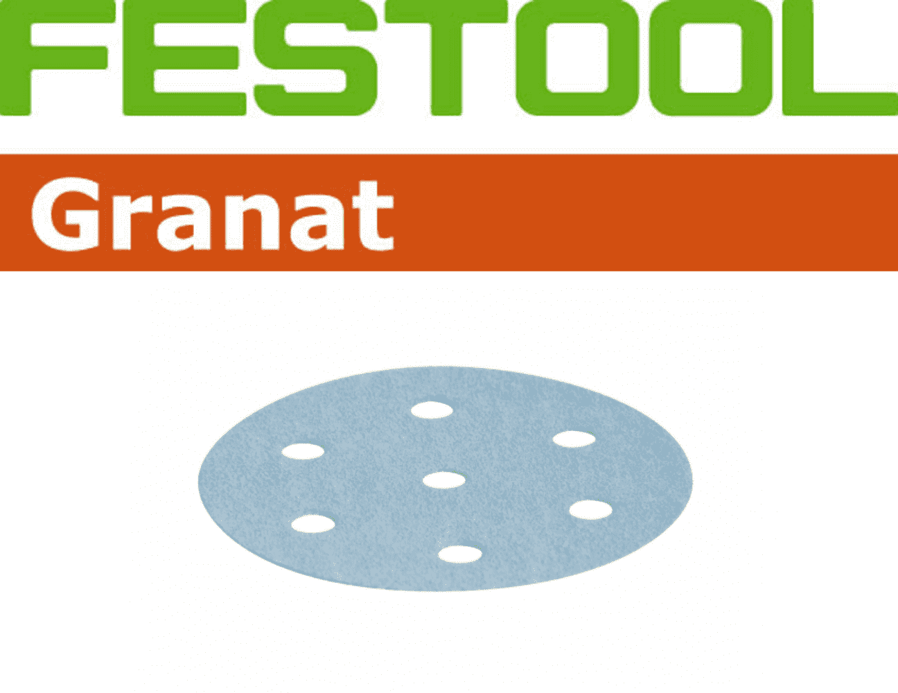Festool Granat Abrasive Disc 90 mm 6 Hole P80 50 Pack (497365)