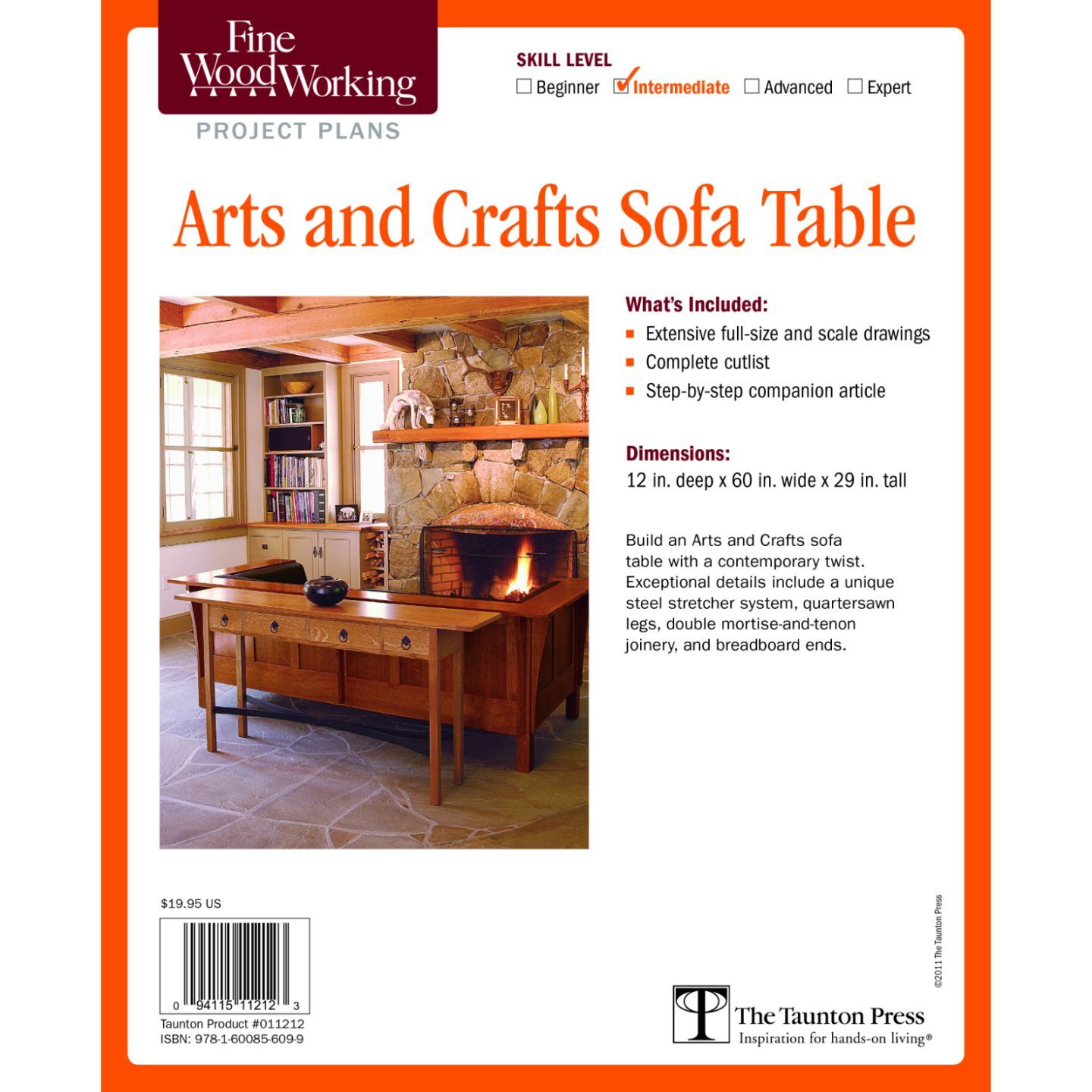 Arts and Crafts Sofa Table Plan