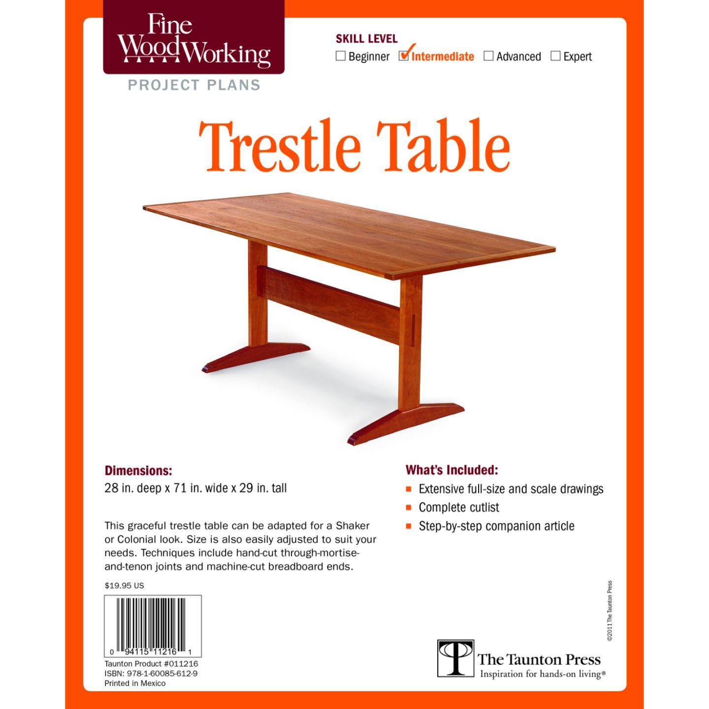 Trestle Table Plan