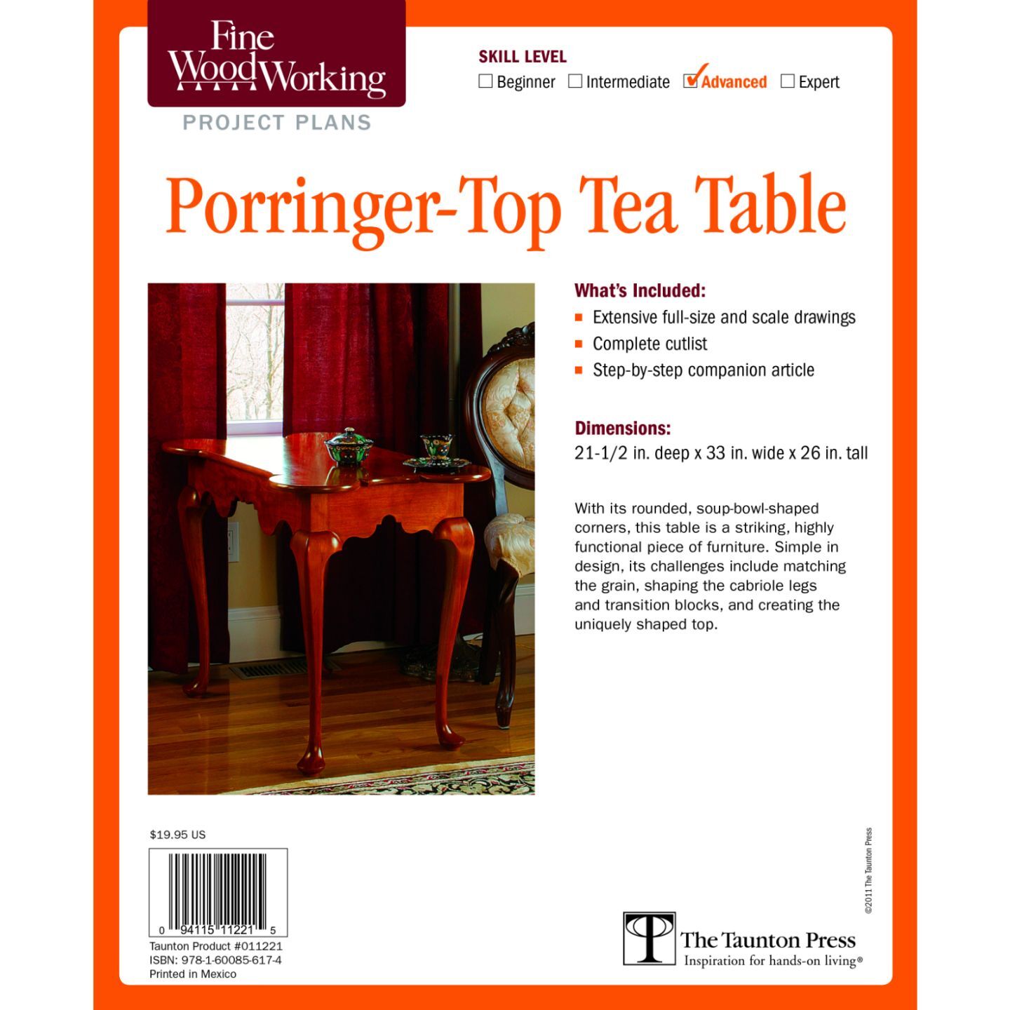 Porringer-Top Tea Table Plan