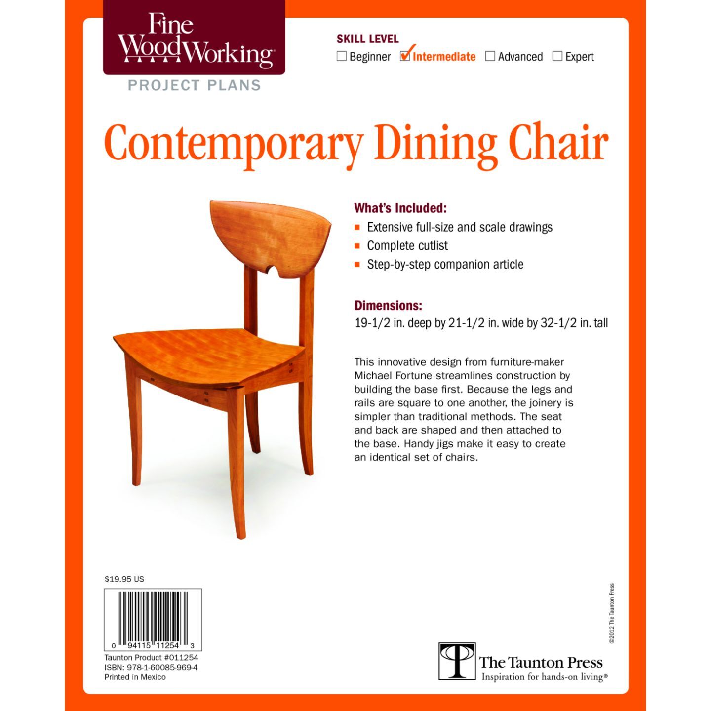 Contemporary Dining Chair Plan