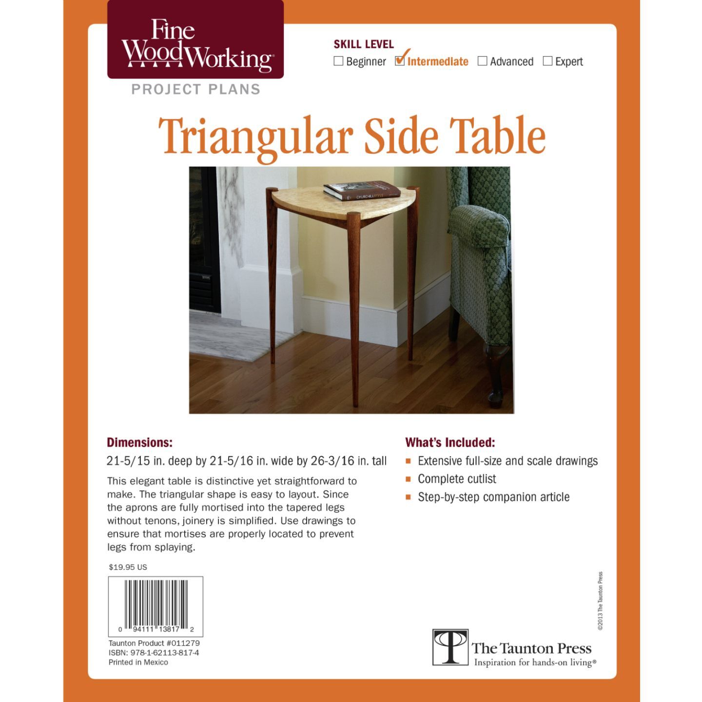 Triangular Side Table Plan
