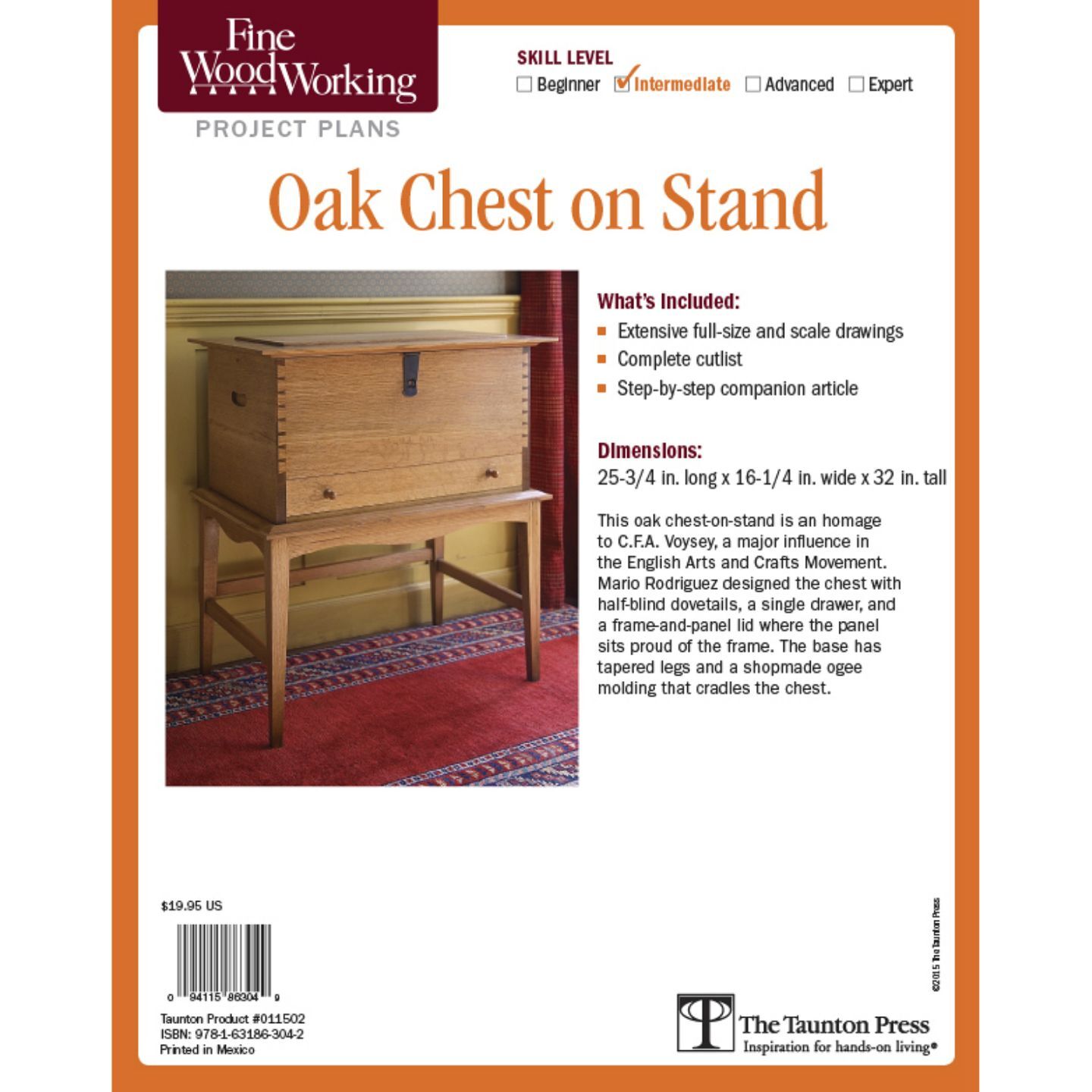 Oak Chest on Stand Plan