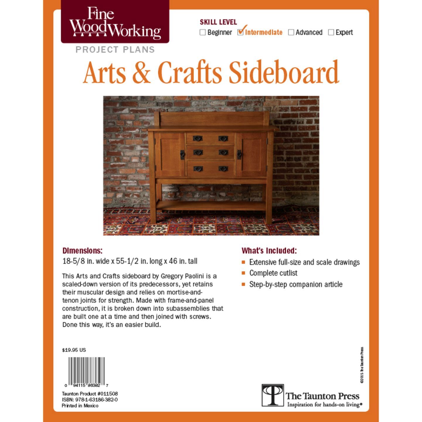Arts & Crafts Sideboard Plan