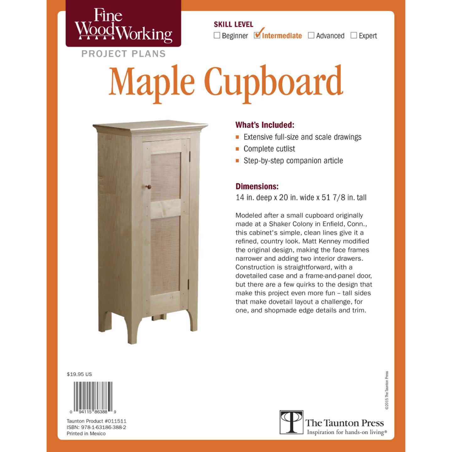 Maple Cupboard Plan