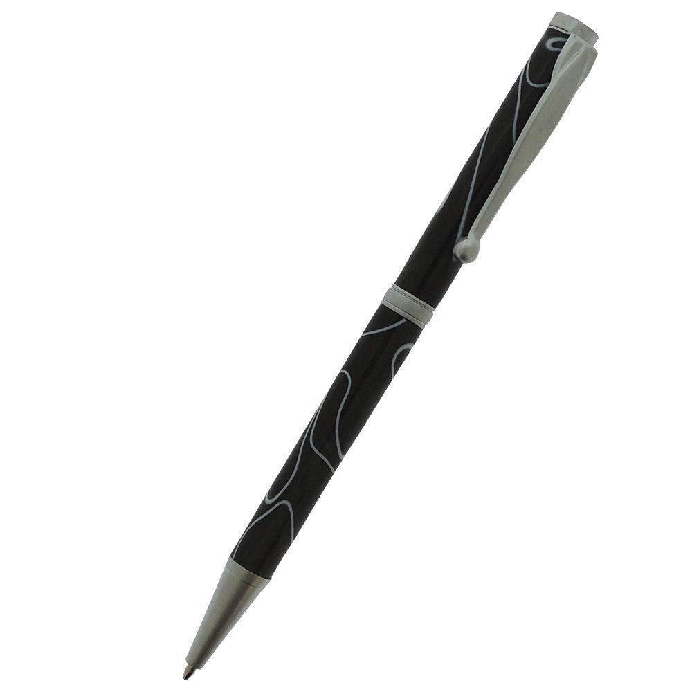 Fancy Slimline Pen Kits (Satin Chrome)