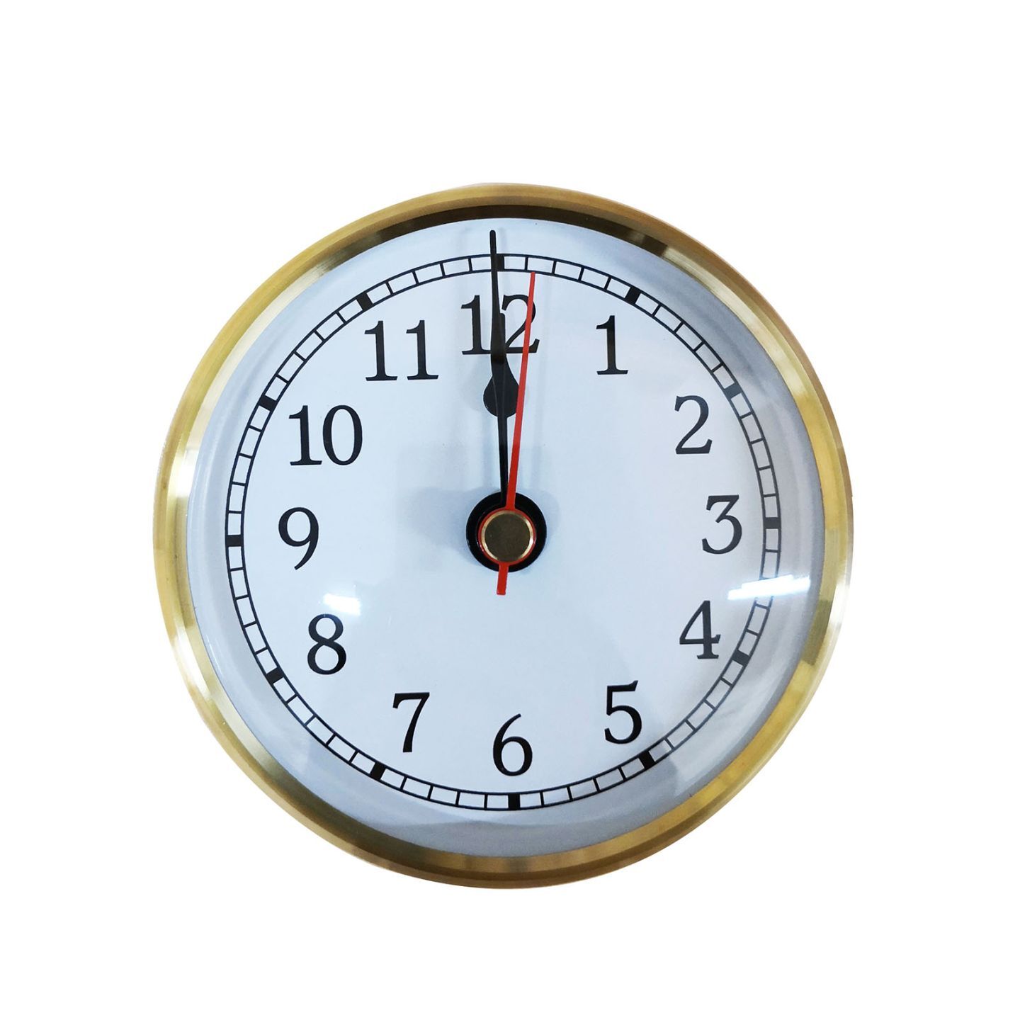 70mm Clock Fit Ups (Gold - Arabic Numbers)