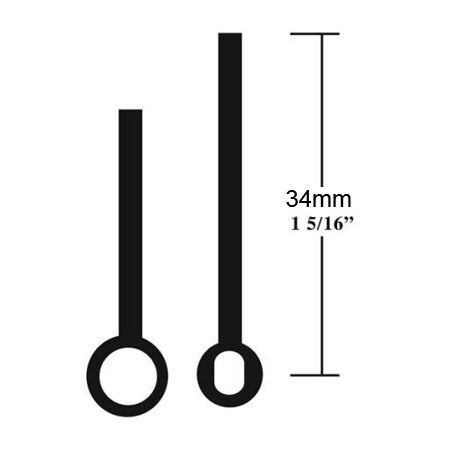 34mm Linear Hands (Black)