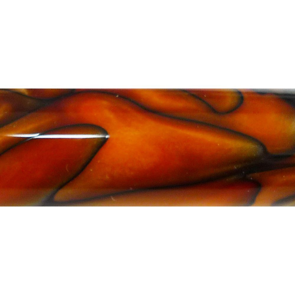 Metre Long Acrylic - Pearl Orange - Black Lines