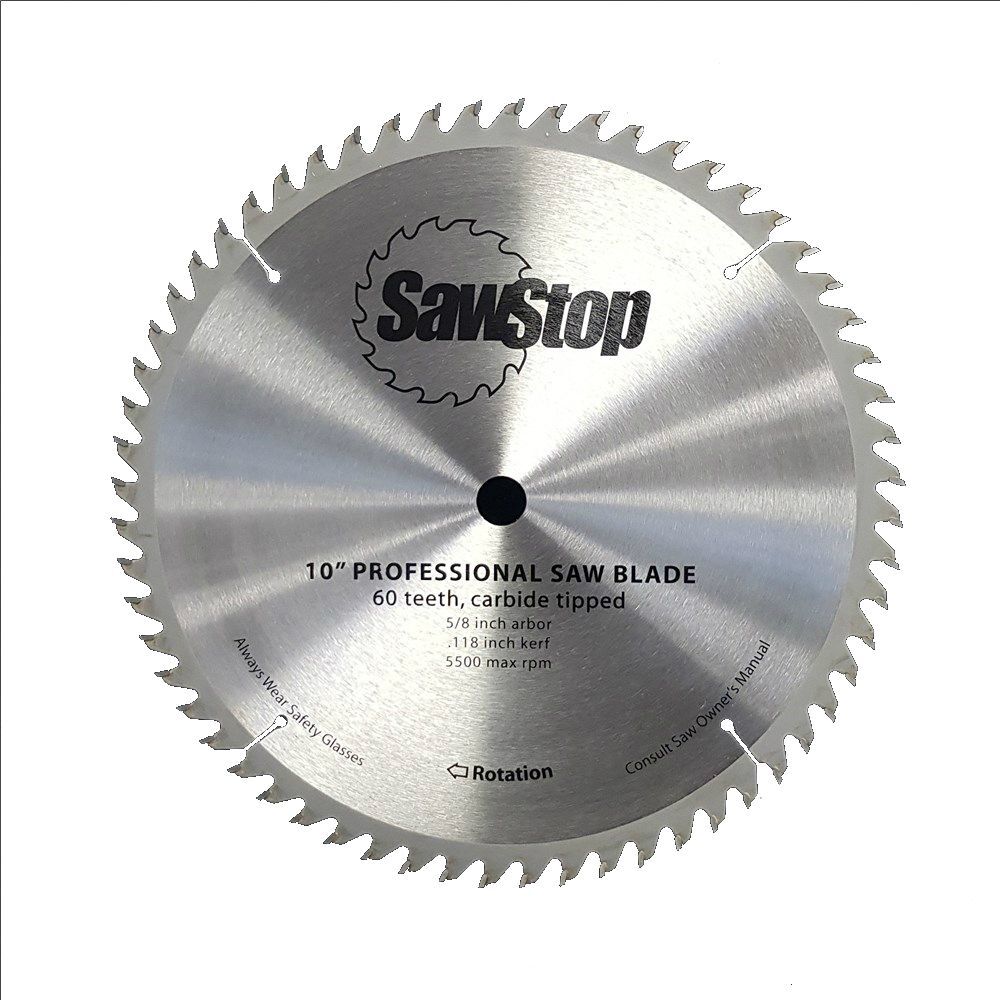 Sawstop CB104184 Standard 60 Tooth Replacement Blade - 10"