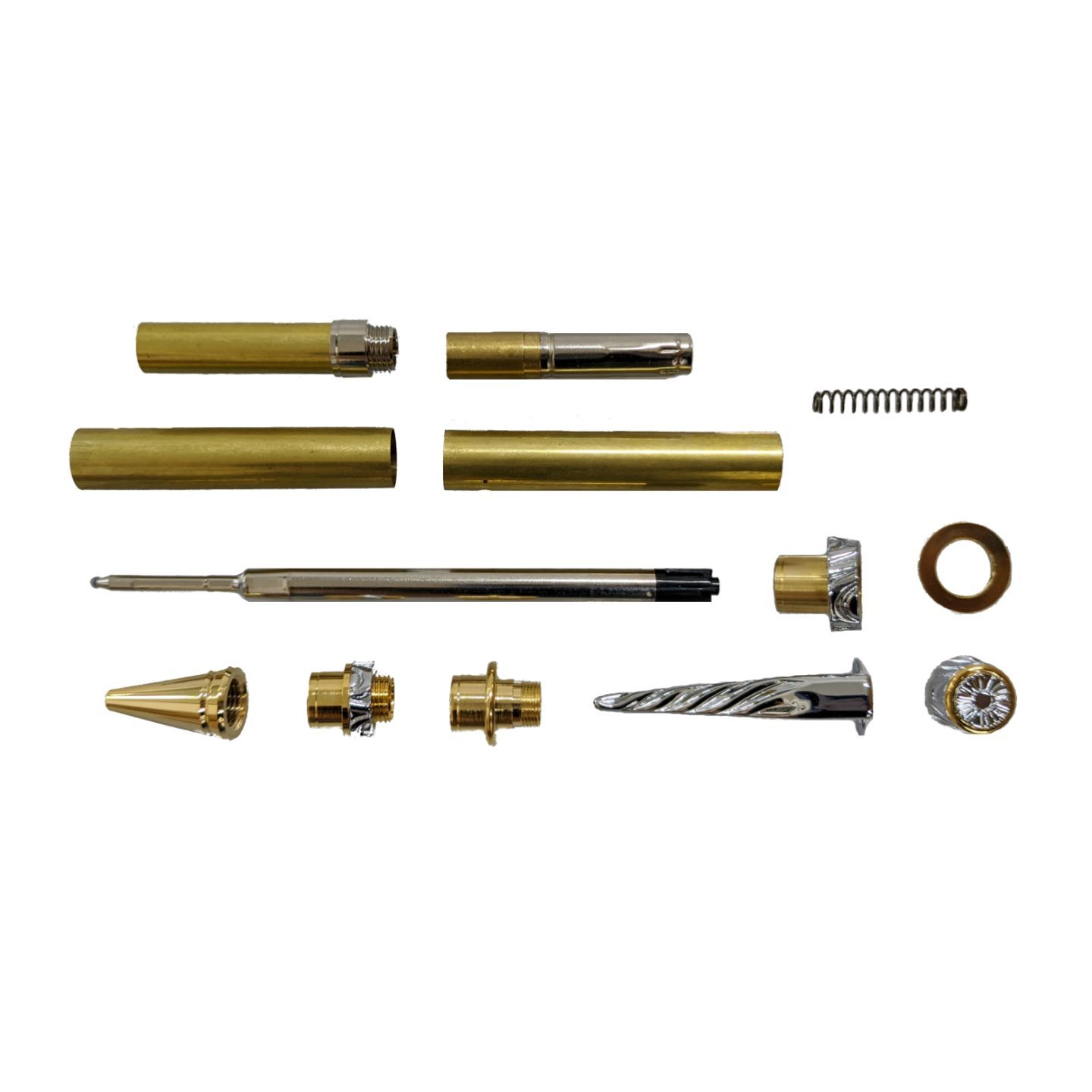 Ultra Cigar Pen Kit - Gold & Chrome Accents