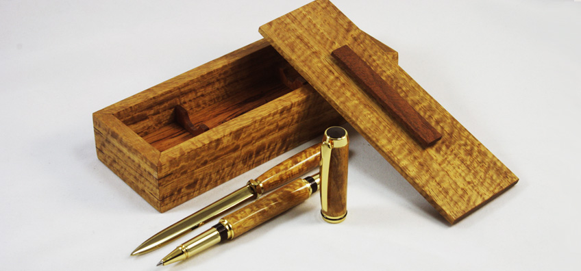 Hand Made Pen Box - PNG Rosewood