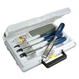 Stanley 5002 4 Piece Chisel Set with Oil & Stone