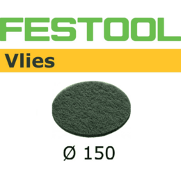 Festool 150mm 0 Hole Vlies  Abrasive Disc - Green (10 Pack) (496508)