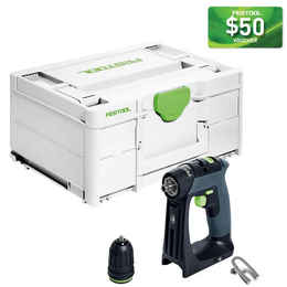 Festool CXS 18V Cordless Compact 2 Speed Drill Basic (576882)