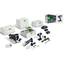 Festool 18V 3 Piece 5.0Ah Li-ion Timber Combination Kit (578506)