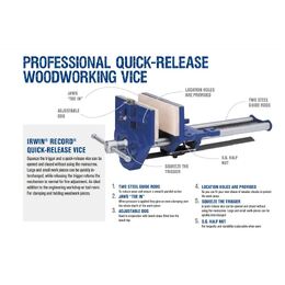 Irwin 53ED Record Quick-Release woodworking Vice 265mm 10-1/2inches
